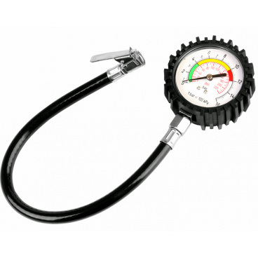 Pneumatikmanometer bis 16 BAR mit 50 cm Flexschlauch