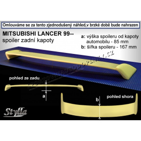 MITSUBISHI LANCER SEDAN (99-03) Heckspoiler. Hauben