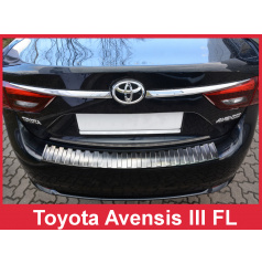 Edelstahlabdeckung - Schwellenschutz für die hintere Stoßstange Toyota Avensis Mk III FL 2015+