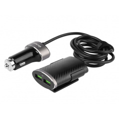 Luxus-Ladegerät 2+2 USB 12/24V 5,1A + 100 cm Kabel