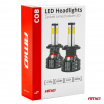 Extra starke LED-Lampe H4 für Hauptscheinwerfer COB 4Side 2 Stk