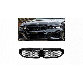 Grill BMW 3 G20 G21 Glänzend Schwarz Grill BMW 3 G20 G21 Glänzend Schwarz