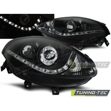 FIAT BRAVO II 2007- VORDERE KLARE LICHTER TAGESLICHT LED SCHWARZ