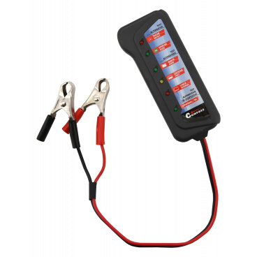Autobatterie- und Lichtmaschinentester 12V + Klemmen