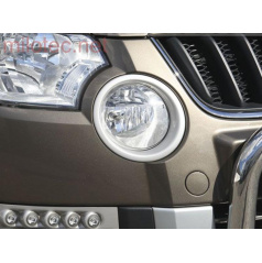 Skoda Yeti – Nebelscheinwerferrahmen, ABS – Silber matt