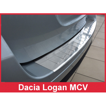 Edelstahlabdeckung - Schwellenschutz für die hintere Stoßstange Dacia Logan MCV 2013-16