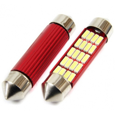 Sulfitlampen VERTEX CANBUS 20 SMD 4014 Soffitte 41 mm Weiß 12 V/24 V II