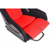 Sporthartschale A1 RACING GTR schwarz/roter Velours