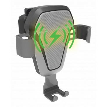 Telefonhalter LUKE-V kabelloses Laden 10W Silber Telefonhalter LUKE-V kabelloses Laden 10W Silber