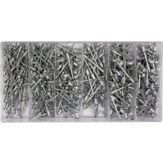 Aluminiumnieten-Set 400 Stück (2,4, 3,2, 4,0, 4,8 mm)