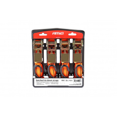 Spannriemen mit Ratsche 700kg 25mm 4,5m 4Stk BELT-03