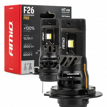 Automobil-LED-Lampen F26 PRO LumiTec LIMITED +130% DUO FULL CANBUS H7 H18 12V 24V