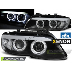 BMW X5 E53 11.2003-06 CCFL Xenon schwarze klare Frontleuchten