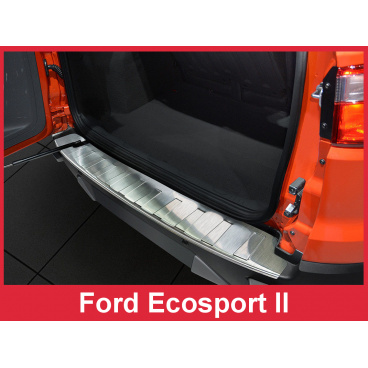 Edelstahlabdeckung - Schwellenschutz für die hintere Stoßstange Ford Ecosport II 2012+