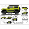 Schutzleisten für die Türseiten, Suzuki Jimny IV, 2019+