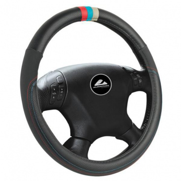 Lenkradbezug – Farbe Schwarz mit farbigem Streifen Lenkradbezug – Farbe Schwarz mit farbigem Streifen