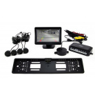 Parksystem mit TFT 11 cm Kamera + 4 schwarzen Sensoren