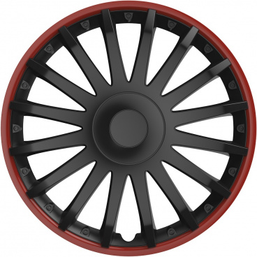 Radkappen KRYSTAL schwarz/rot 14-16" (4er-Set) Radkappen KRYSTAL schwarz/rot 14-16" (4er-Set)
