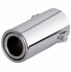 Auspuffende aus Edelstahl, runder Einlass/Auslass 40–55/60 mm