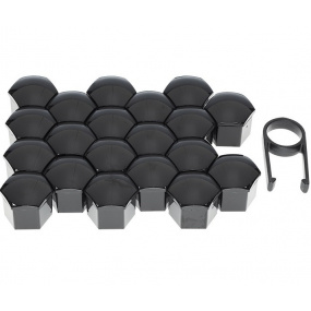 Schwarze Schraubenabdeckungen 20 Stück (Innendurchmesser 21 mm)