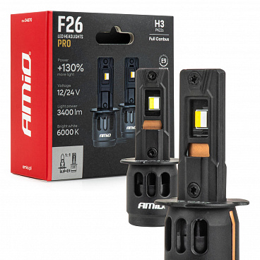 Automobil-LED-Lampen F26 PRO LumiTec LIMITED +130% DUO FULL CANBUS H3 12V 24V