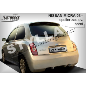 NISSAN MICRA 03+ Heckspoiler. obere Tür