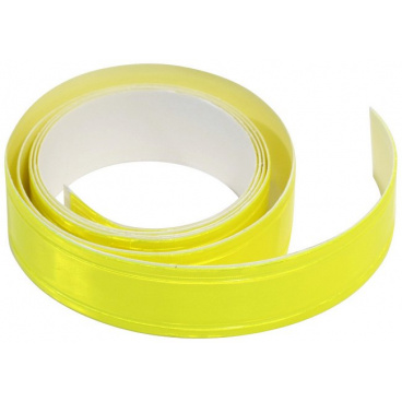 Selbstklebendes Klebeband reflektierend gelb 2cm x 90cm Selbstklebendes Klebeband reflektierend gelb 2cm x 90cm
