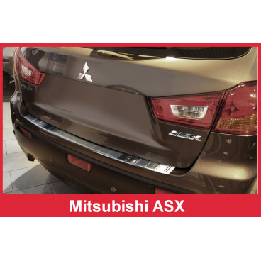 Edelstahlabdeckung - Schwellenschutz für die hintere Stoßstange Mitsubishi ASX 2010-16