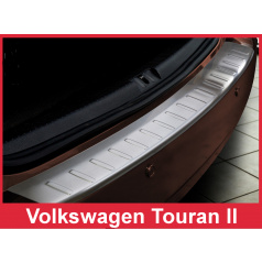 Edelstahlabdeckung - Schwellerschutz für die hintere Stoßstange Volkswagen Touran II 2010-15