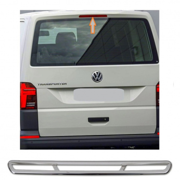 Edelstahl-Bremslichtrahmen hinten Omtec VW T6 Edelstahl-Bremslichtrahmen hinten Omtec VW T6