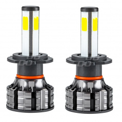 Extra starke LED-Lampe H7 für Hauptscheinwerfer COB 4Side 2 Stk