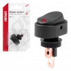 Ovaler Wippschalter mit roter LED-Diode
