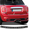 Edelstahl-Carbon-Abdeckung der oberen Kante des hinteren Stoßfängers Mini Cooper F56, F60 2014-2023