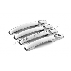 Nissan Qashqai – Kurbelabdeckungen aus Edelstahl und Chrom – OMSA LINE