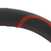 Lenkradbezug schwarz perforiert mit roter Naht 37-39 cm