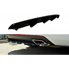Mittelspoiler für Heckstoßstange für Skoda Octavia RS Facelift Mk3, Maxton Design (ABS-Kunststoff ohne Oberflächenbehandlung)