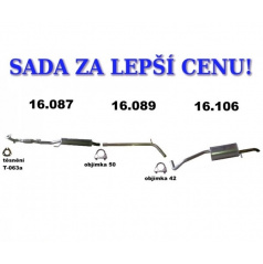 Kompletter Auspuff Škoda Fabia I 2005-9 Limousine / Kombi 1,2 L