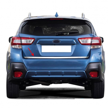 Edelstahl-Kofferraumkantenabdeckung Subaru XV 2017-22 poliert Edelstahl-Kofferraumkantenabdeckung Subaru XV 2017-22 poliert