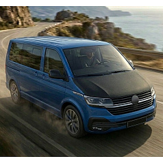Motorhaubenabdeckung schwarz Carbon VW T6