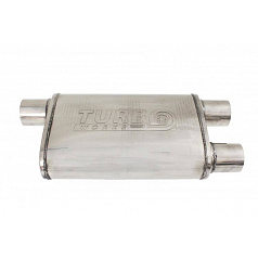 Mittlerer hinterer Schalldämpfer 63,5mm TurboWorks LT 409SS 355mm