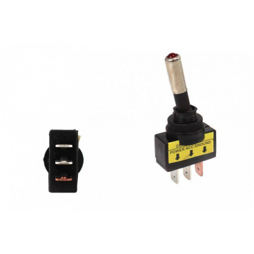 Toggle Chrome-Schaltertyp.1 Rote LED Toggle Chrome-Schaltertyp.1 Rote LED