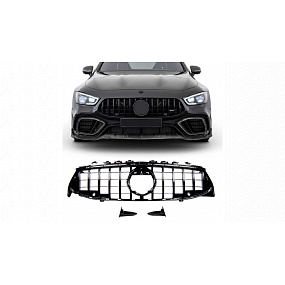 Grill Mercedes-Benz CLA C118 X118 GT Glänzend Schwarz PDC Grill Mercedes-Benz CLA C118 X118 GT Glänzend Schwarz PDC