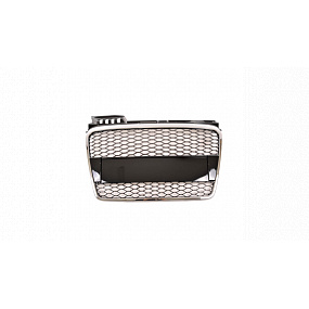 Grill Audi A4 B7 Chrom & Glänzend Schwarz