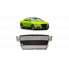 Grill Audi A5 8T Chrom & Glänzend Schwarz