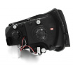 Klare Frontleuchten für VW T5 2010–2015, U-Typ, schwarz