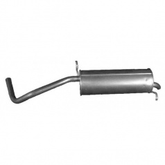 Hinterer Teil des Škoda Fabia 1 Auspuffs.2, Seat Ibiza, VW Polo