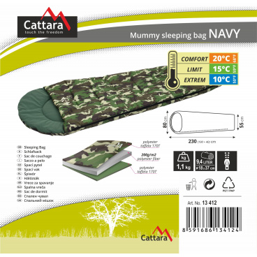 Schlafsack Mumie NAVY 10°C