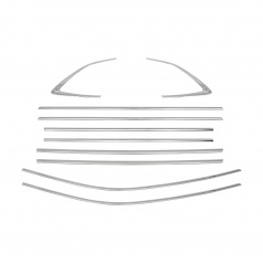 Komplette Fensterverkleidung aus Edelstahl Škoda Scala 2019+ (10 Teile)