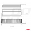 Stroboskopisches LED-Blinklicht AMiO 24V