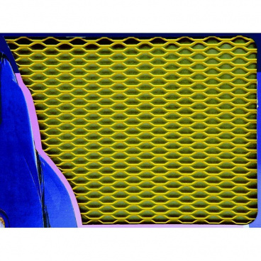 Aluminium-Gitter gelb 100 x 33 cm (Maschenweite 17 x 6 mm)